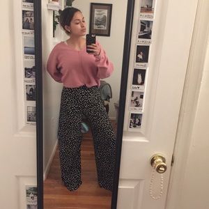 Black and white polka dot pants ✨